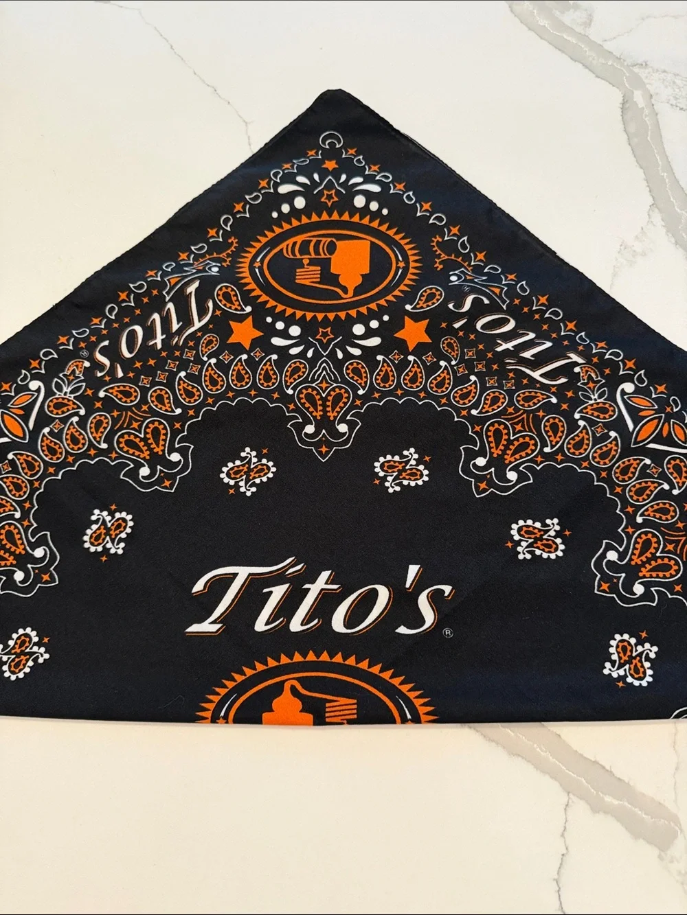 Tito’s Vodka Black and Orange Bandanas set of 2